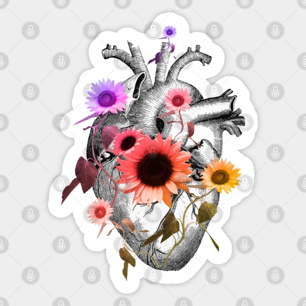 Floral heart 29 Sticker by Collagedream